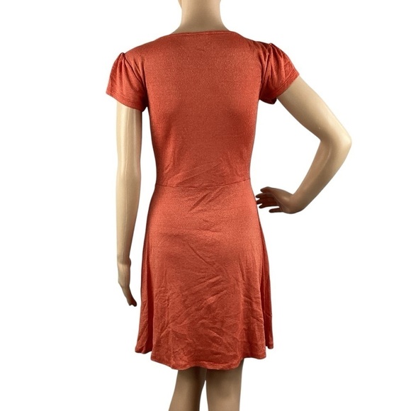 Michael Stars High Waist Scoop Neck Dress Size OS Lobster Shine - Picture 5 of 7